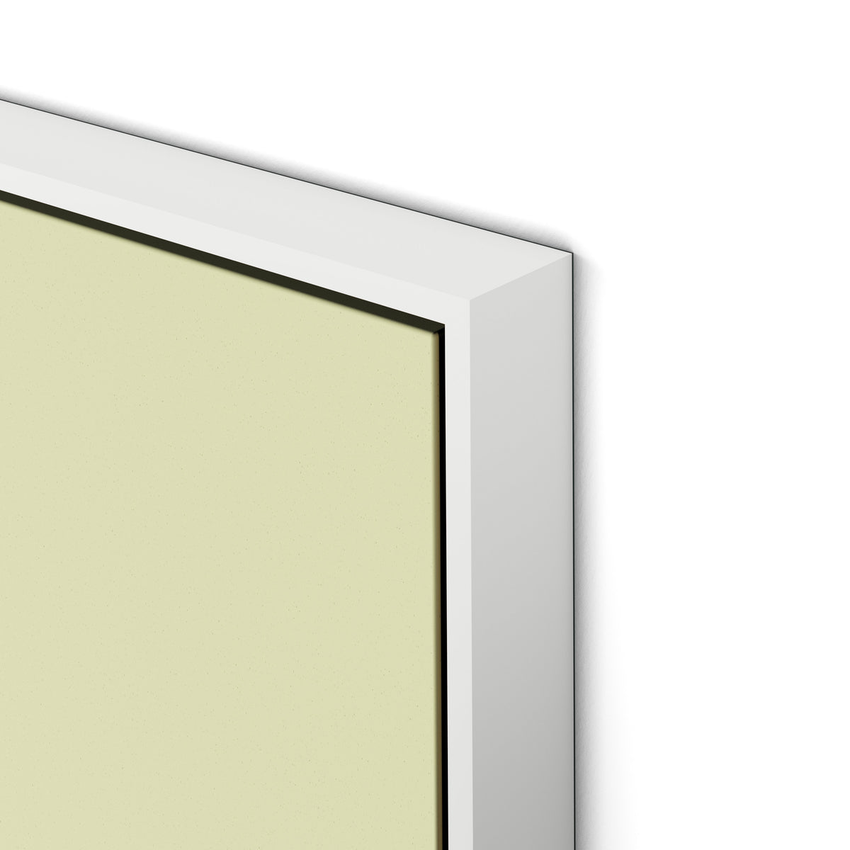 Untitled Box 2 Canvas Floater Framed / 32 x 32 in / White