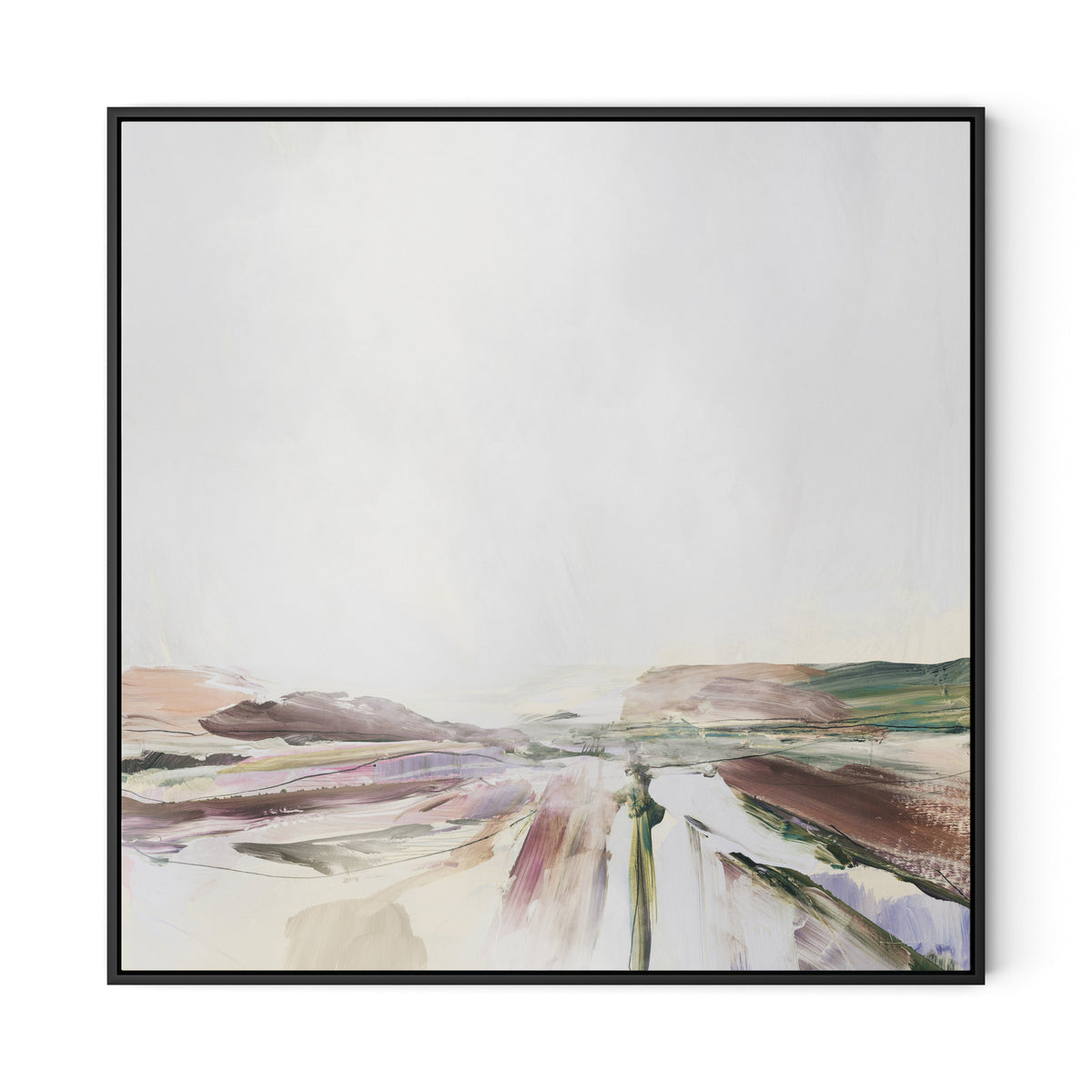 Beauty Canvas Floater Framed / 32 x 32 in / Black