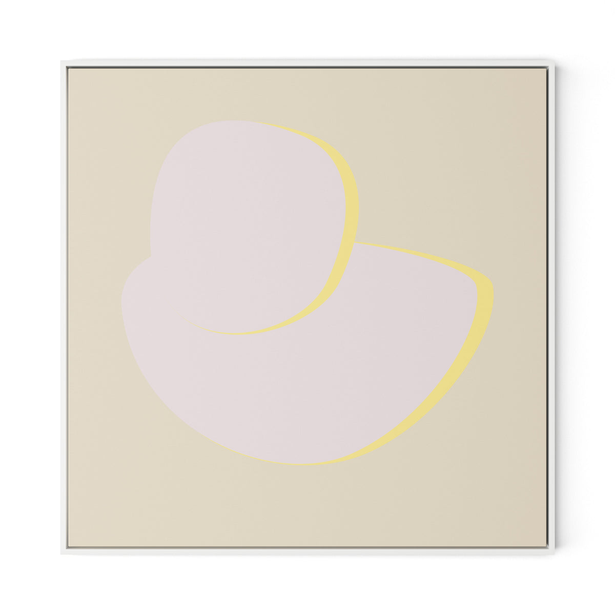 Stones E - Recolor 2 Canvas Floater Framed / 32 x 32 in / White