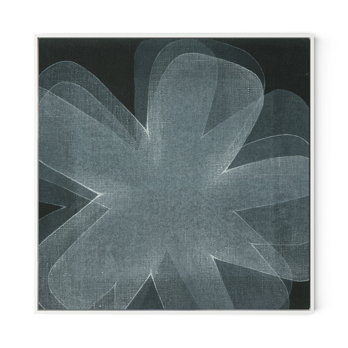 Shadows I Canvas Floater Framed / 32 x 32 in / White
