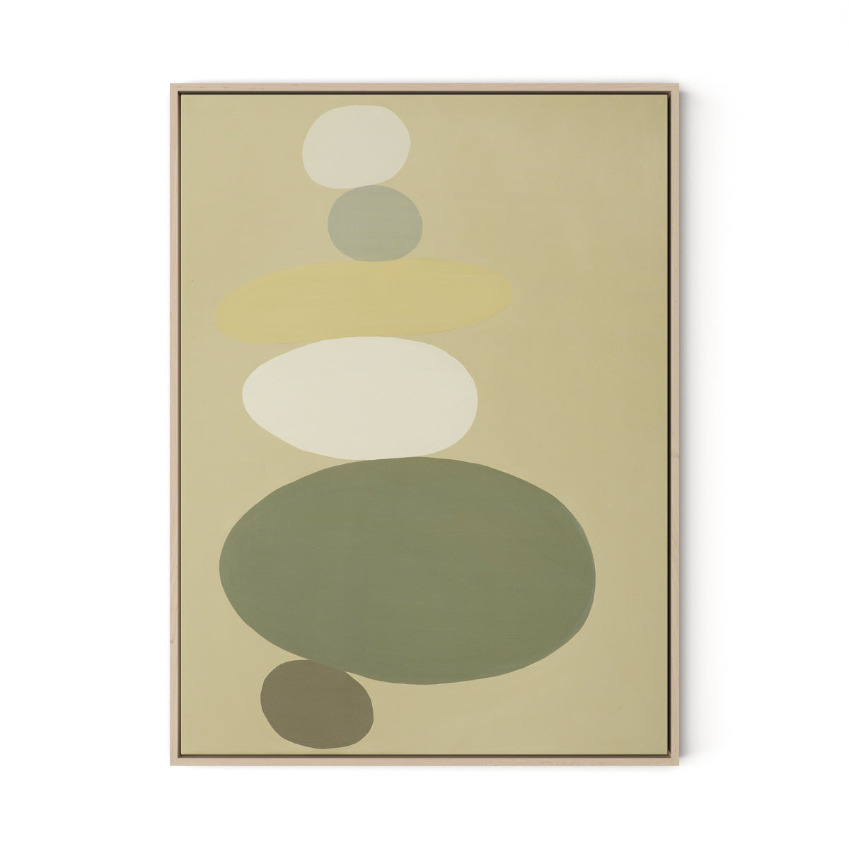 Evergreen II Canvas Floater Framed / 24 x 32 in / Natural Maple