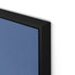 Meditation Blue Canvas Floater Framed / 24 x 32 in / Black