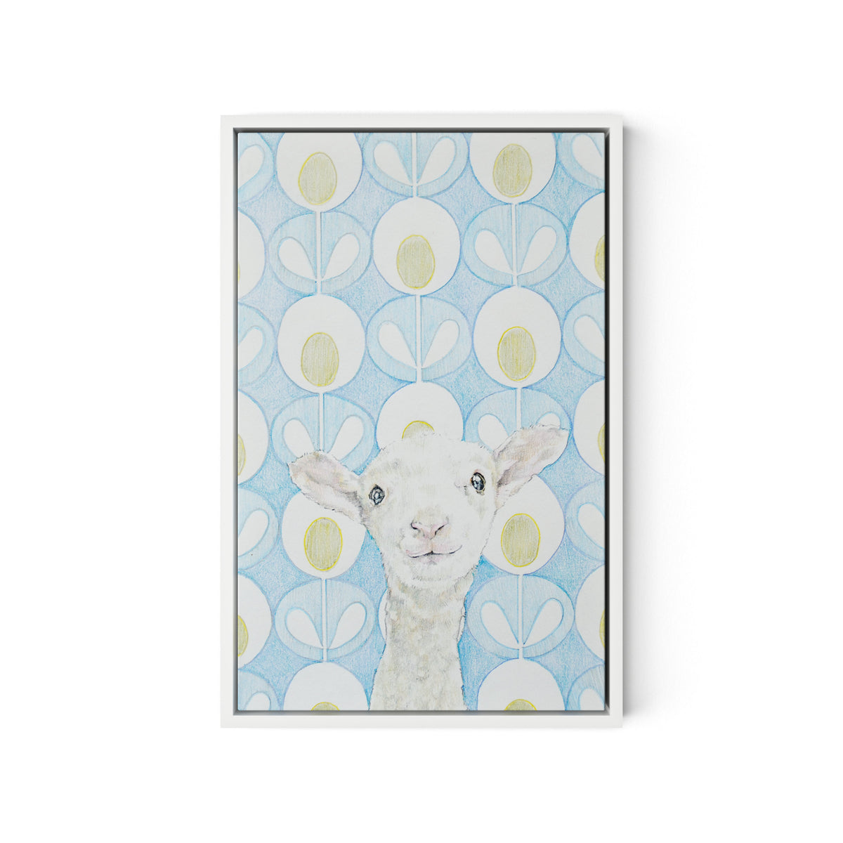 BAA Canvas Floater Framed / 12 x 18 in / White