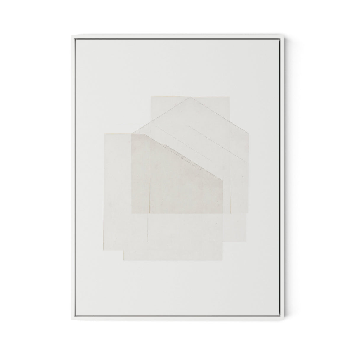 Box Canvas Floater Framed / 24 x 32 in / White