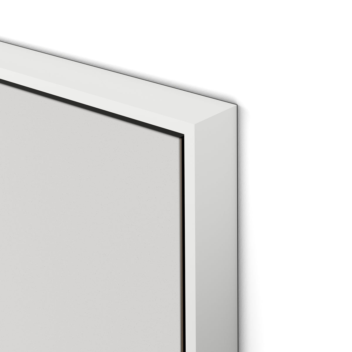 Box 2 Canvas Floater Framed / 24 x 32 in / White