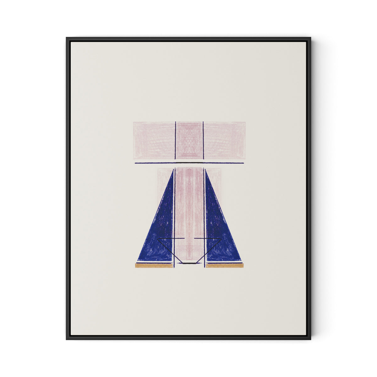Structure Canvas Floater Framed / 26 x 32 in / Black