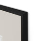 Structure 2 Canvas Floater Framed / 26 x 32 in / Black