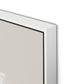 Structure 2 Canvas Floater Framed / 26 x 32 in / White