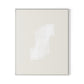 Structure 2 Canvas Floater Framed / 26 x 32 in / White