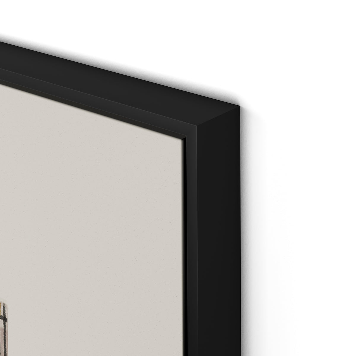 Structure 3 Canvas Floater Framed / 26 x 32 in / Black