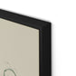 Rubbings 4 Canvas Floater Framed / 24 x 32 in / Black