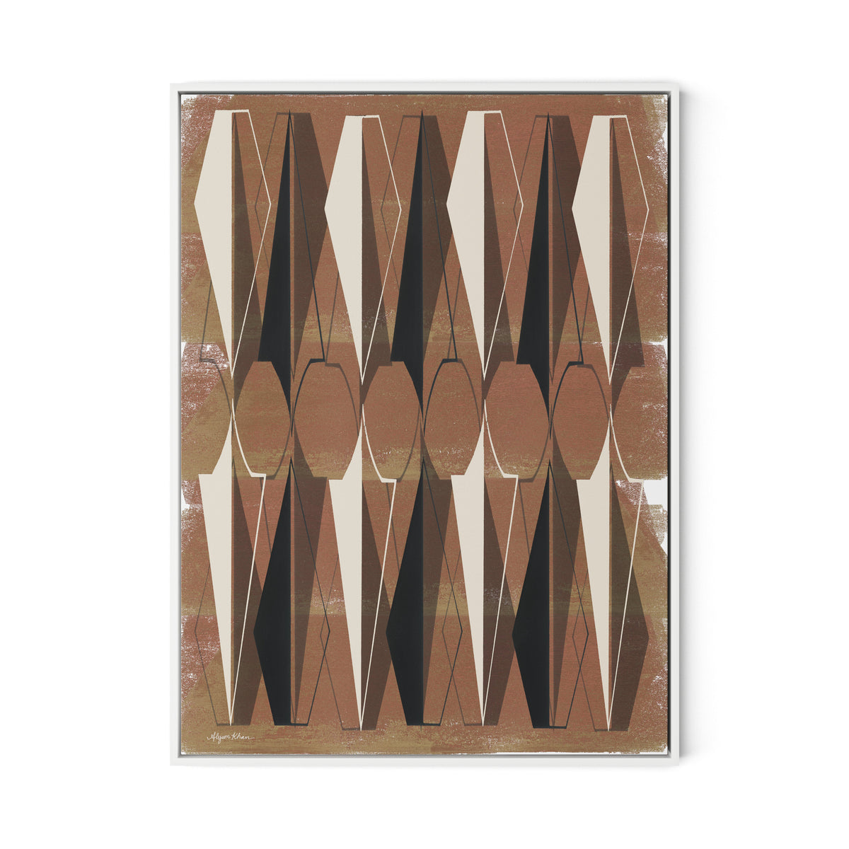 Ample Protection Canvas Floater Framed / 24 x 32 in / White