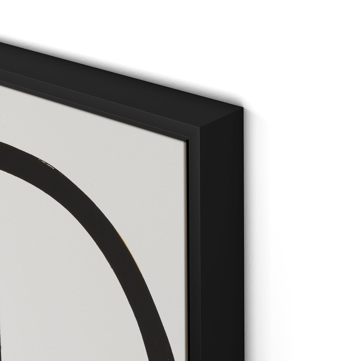Imperfect Present Canvas Floater Framed / 24 x 32 in / Black