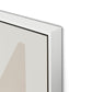 Quiet Now Canvas Floater Framed / 24 x 32 in / White