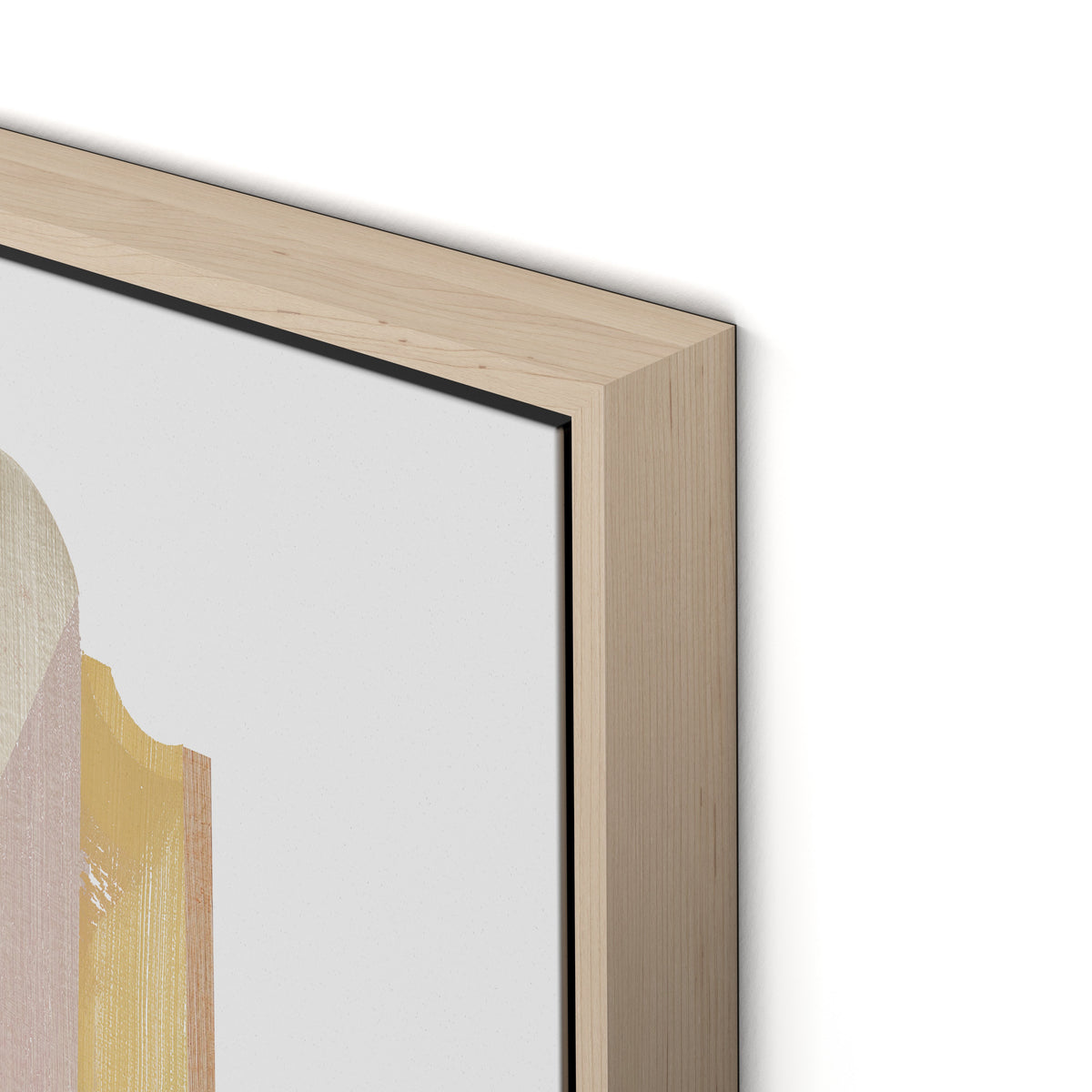 Shield III Canvas Floater Framed / 24 x 32 in / Natural Maple