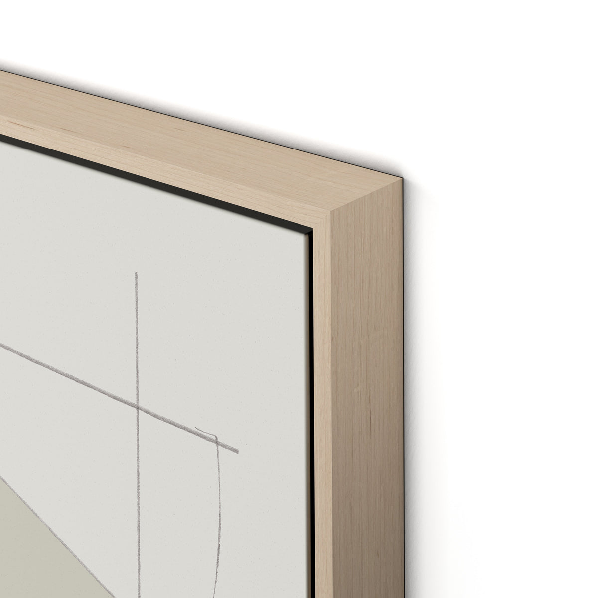 Catch Canvas Floater Framed / 22 x 32 in / Natural Maple