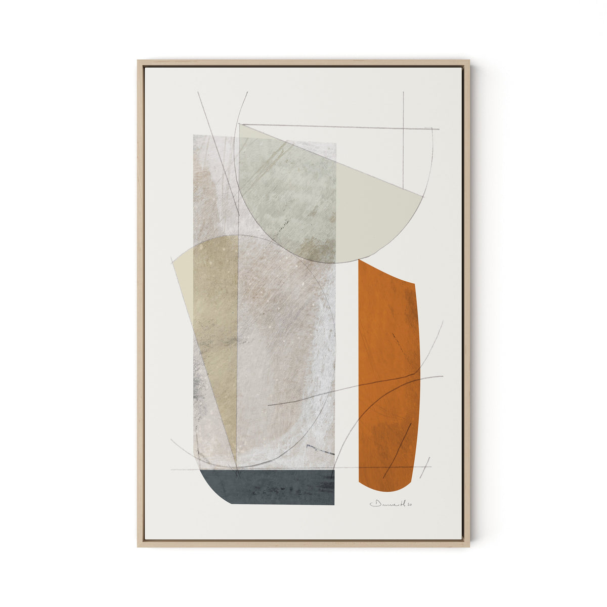 Catch Canvas Floater Framed / 22 x 32 in / Natural Maple
