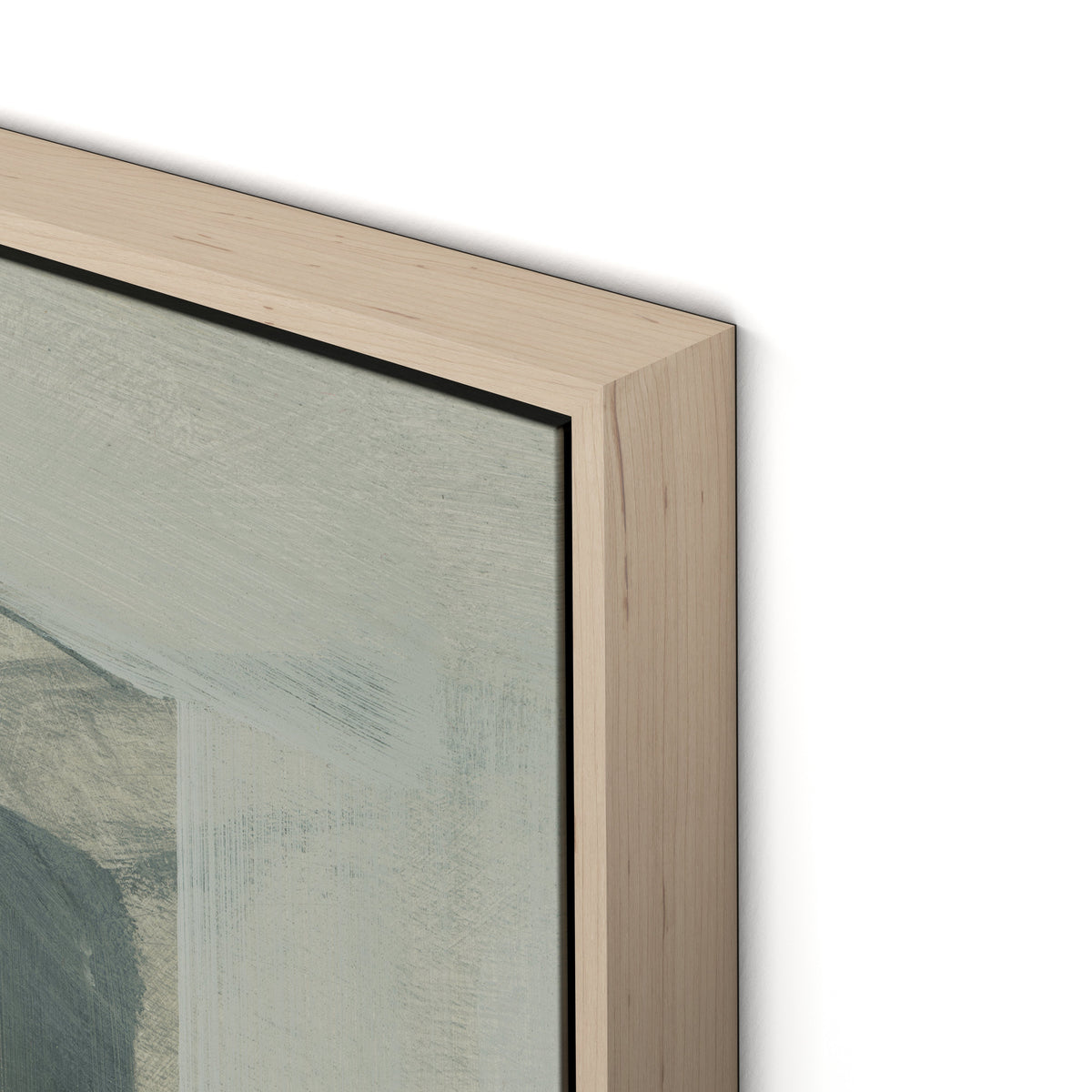 Moment Canvas Floater Framed / 28 x 32 in / Natural Maple
