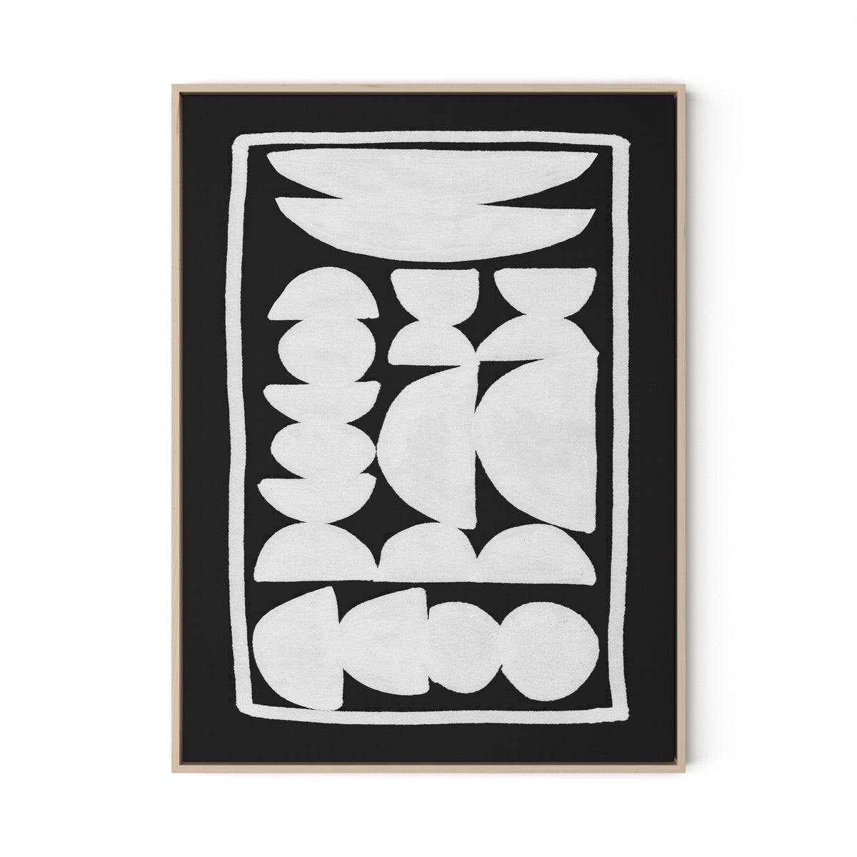Treasury Canvas Floater Framed / 24 x 32 in / Natural Maple