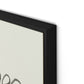House Plant Canvas Floater Framed / 24 x 32 in / Black