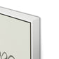 House Plant Canvas Floater Framed / 24 x 32 in / White