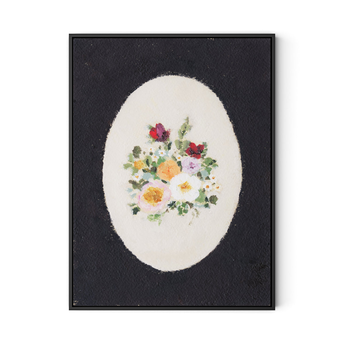 Vignette IV Canvas Floater Framed / 24 x 32 in / Black