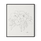 Magnolia Canvas Floater Framed / 27.5 x 32 in / Black