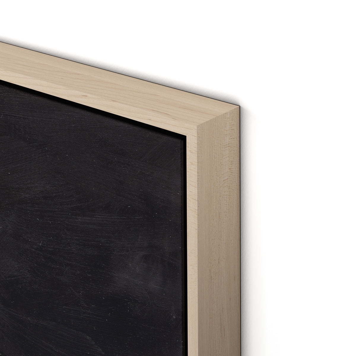 Pink Peony Canvas Floater Framed / 24 x 32 in / Natural Maple