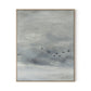 Birds in the Sky II Canvas Floater Framed / 26 x 32 in / Natural Maple