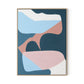 Walking No. 1 Canvas Floater Framed / 24 x 32 in / Natural Maple