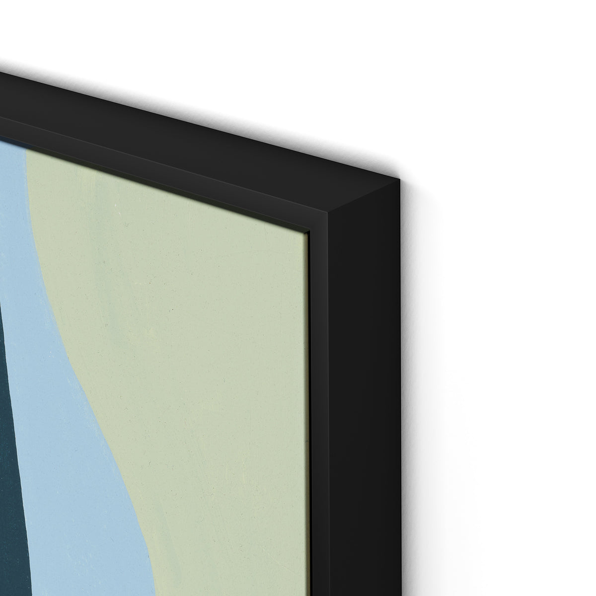 Walking No. 2 Canvas Floater Framed / 24 x 32 in / Black