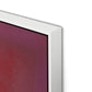 Composition Violet Canvas Floater Framed / 24 x 32 in / White