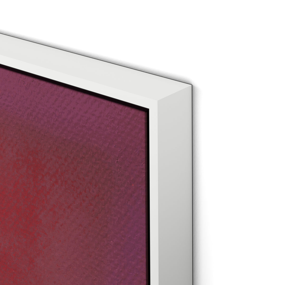 Composition Violet Canvas Floater Framed / 24 x 32 in / White