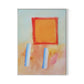 Figures in a Souk B Canvas Floater Framed / 24 x 32 in / White