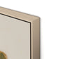 Pink Alpine Flax Canvas Floater Framed / 24 x 32 in / Natural Maple