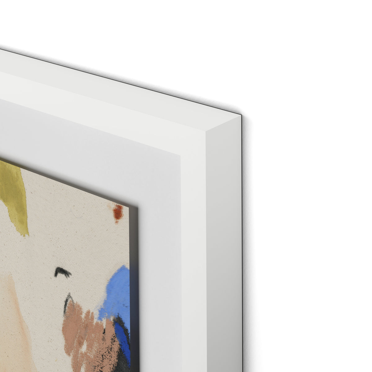 Sunny Side of the Street Framed Paper / 32 x 24 in / White