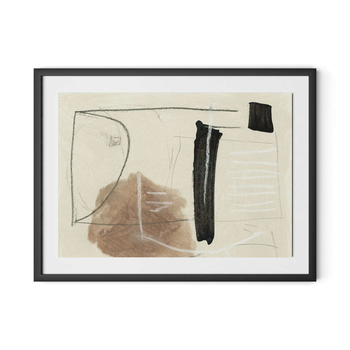 Combine Framed Paper / 32 x 24 in / Black
