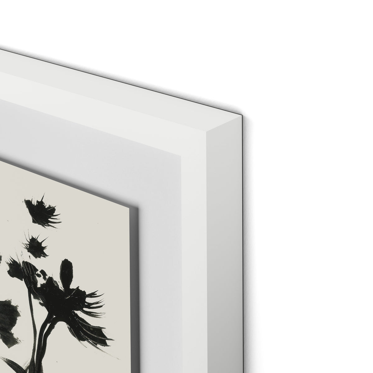 Spring Breeze Framed Paper / 32 x 24 in / White