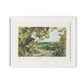 Summer Passage with border Framed Paper / 32 x 24 in / White