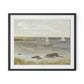 Monterey Sailboats Framed Paper / 32 x 27 in / Black