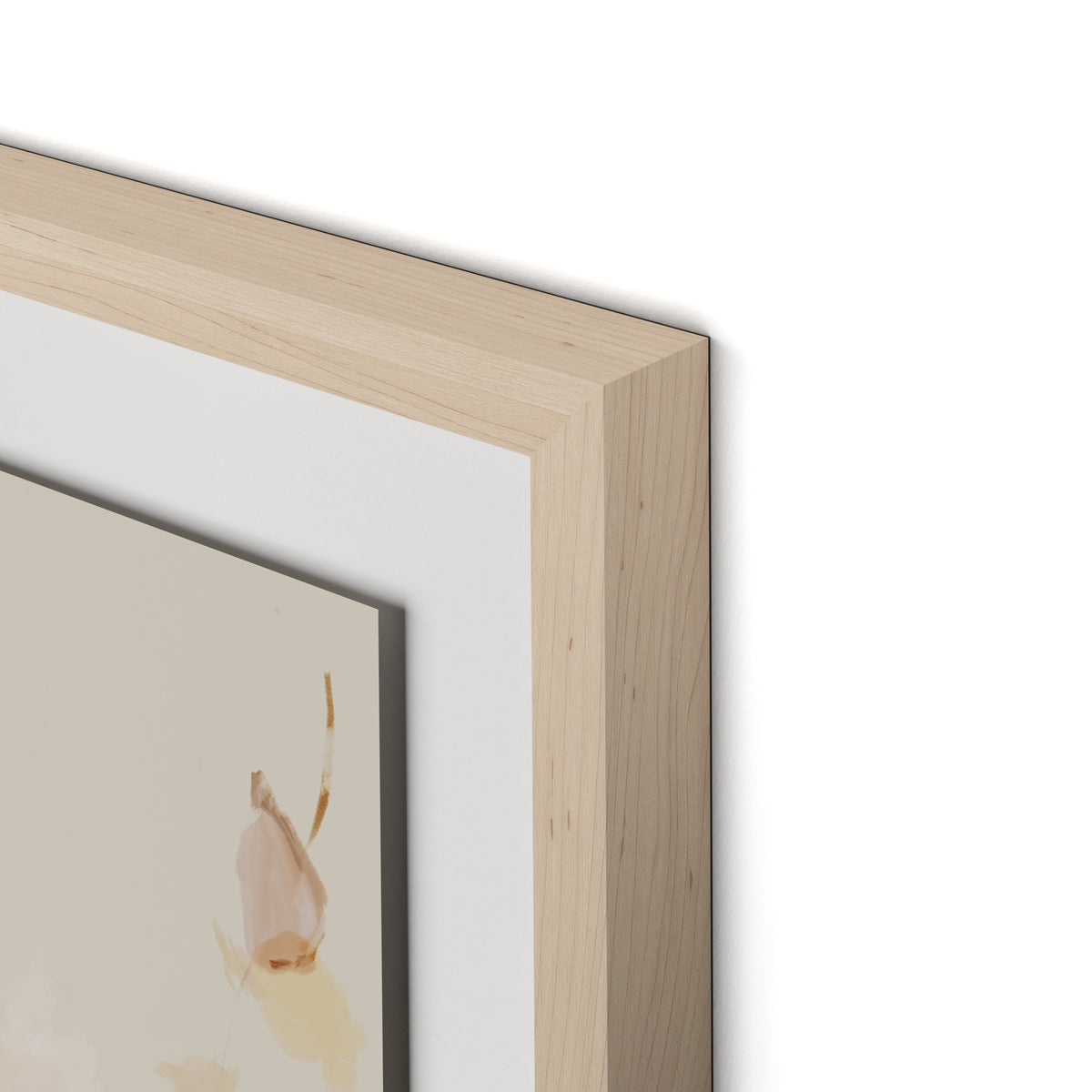 Artists Palette No. 1 Framed Paper / 32 x 24 in / Natural Maple