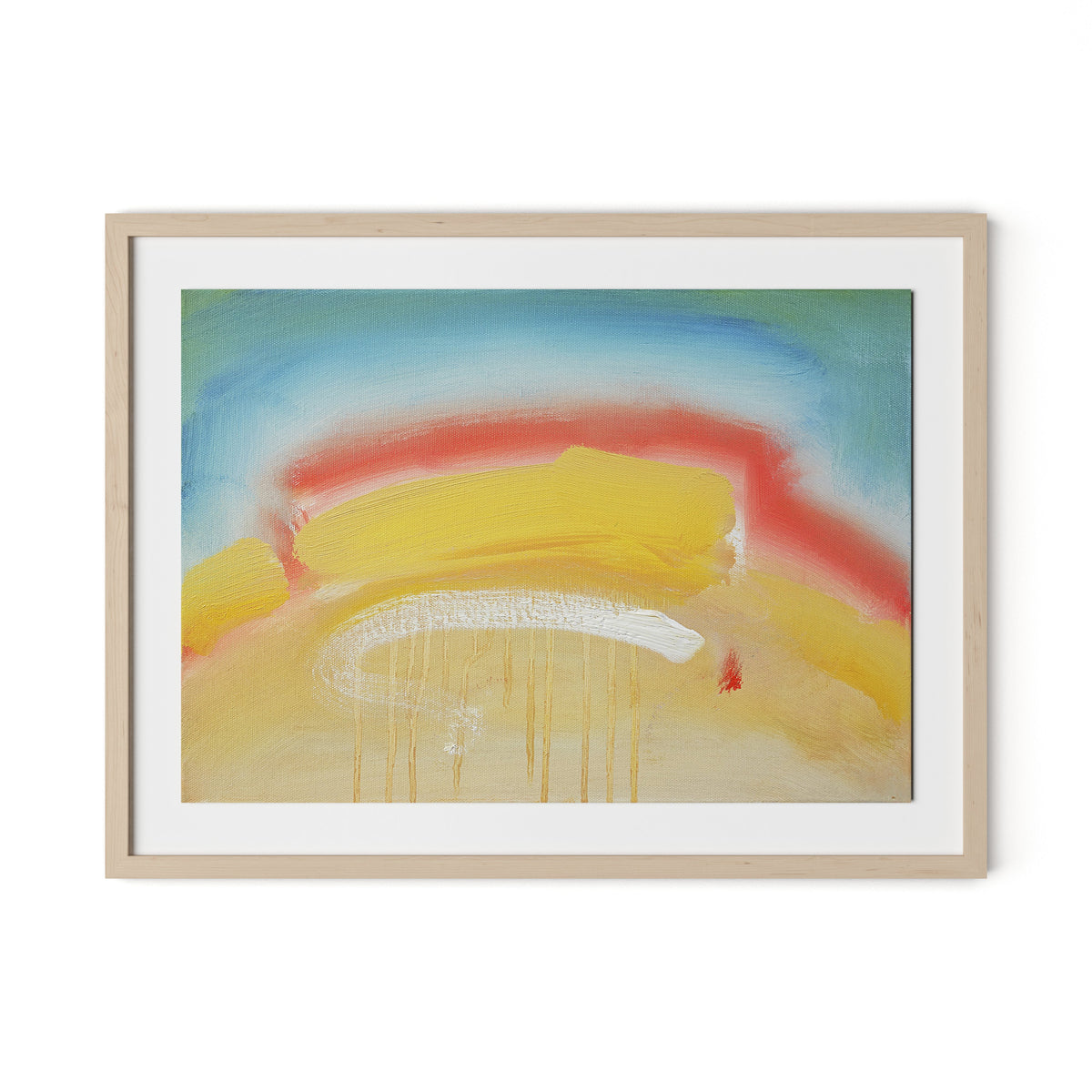 Waltzer Framed Paper / 32 x 24 in / Natural Maple