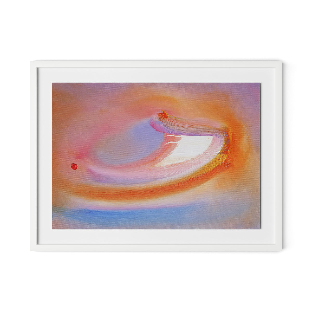 Dodgem Framed Paper / 32 x 24 in / White