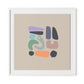 Artifacts 4 Framed Paper / 32 x 32 in / White