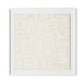 Talisman Framed Paper / 32 x 32 in / White