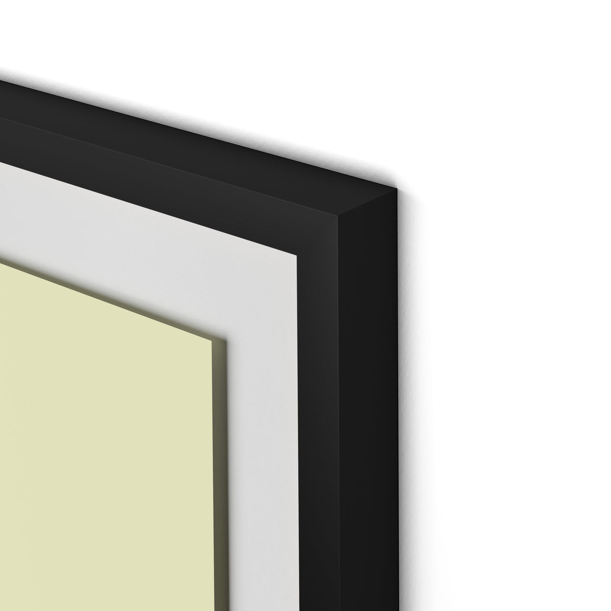 Untitled Box 2 Framed Paper / 32 x 32 in / Black