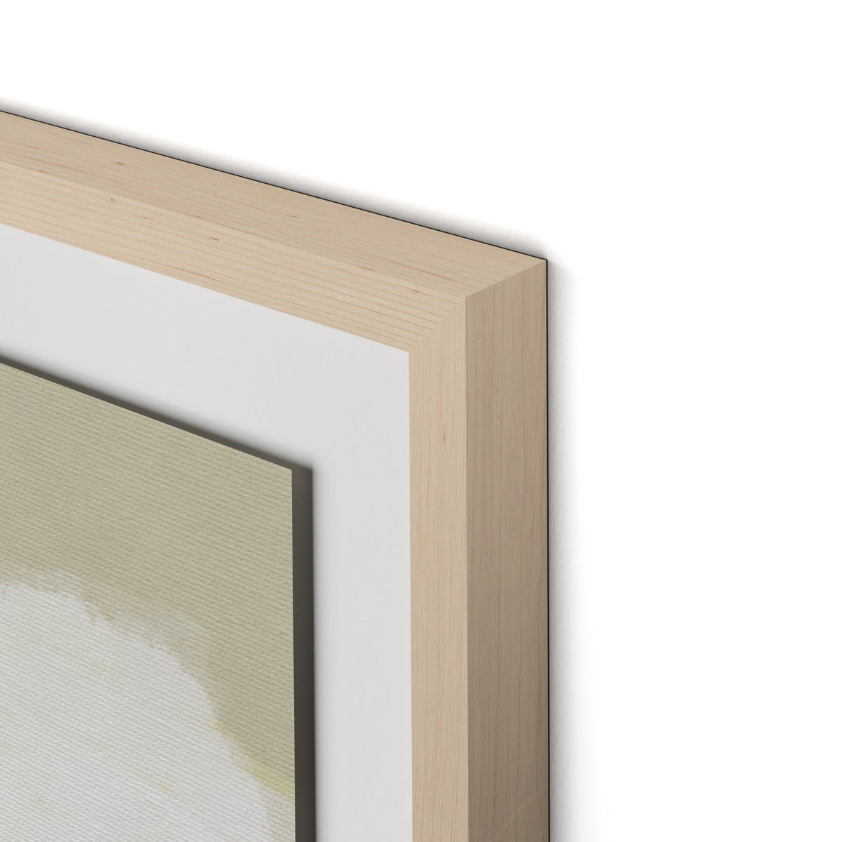 Surrey Framed Paper / 32 x 32 in / Natural Maple