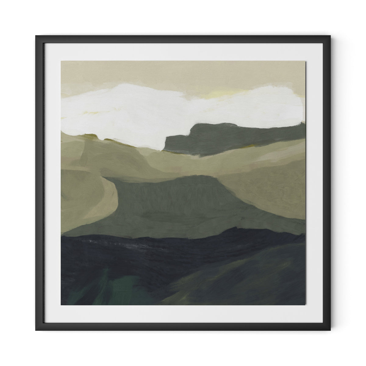 Surrey Framed Paper / 32 x 32 in / Black