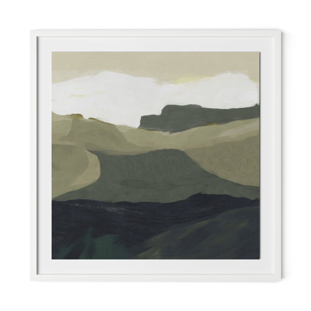 Surrey Framed Paper / 32 x 32 in / White