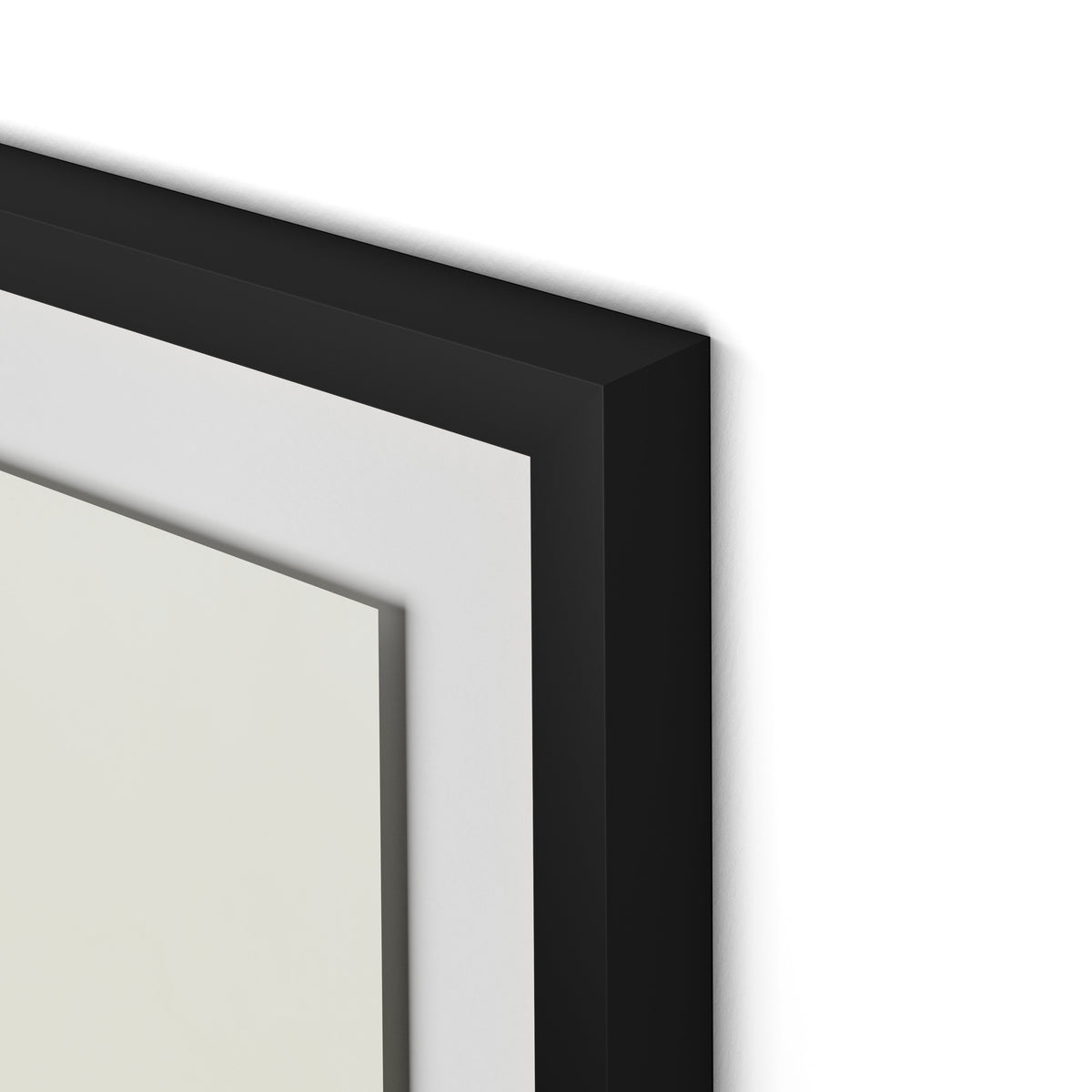 Sea Sage Framed Paper / 32 x 32 in / Black